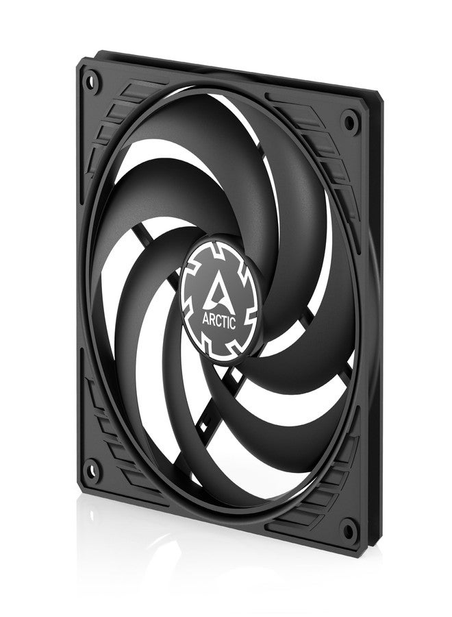 ARCTIC P14 Slim PWM PST - PC Fan, 140mm Case Fan, with PWM Sharing Technology (PST), Pressure-optimised, Quiet Motor, Computer, Extra Slim, 150–1800 RPM - Black - Image 1